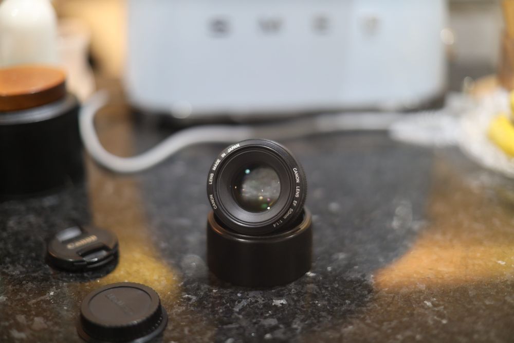 Canon 50 mm 1.4 imaculada com extras