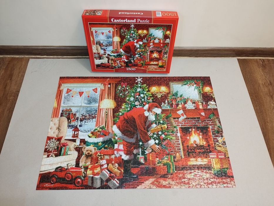 Puzzle świąteczne 1500 elementów Castorland Santa's special delivery
