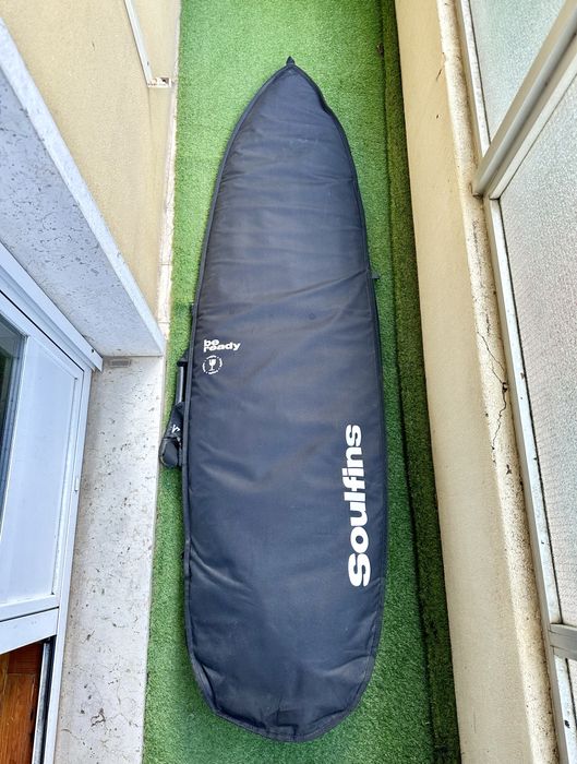 Prancha de surf 6,2 + quilha + capa + leash + deck