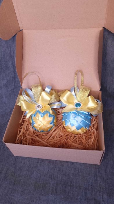 !Набір новорічних Ялинкових прикрас ручної роботи