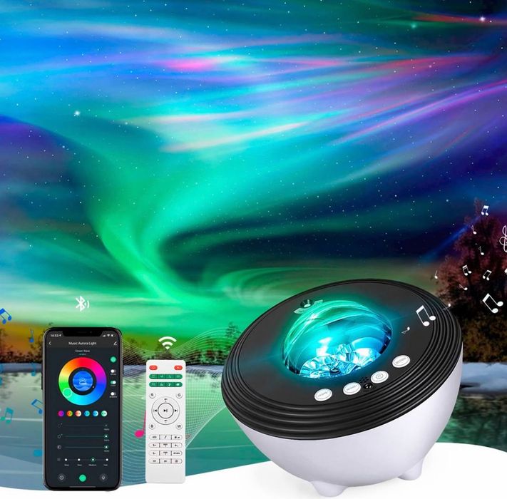 Зоряне небо з колонкою та пультом