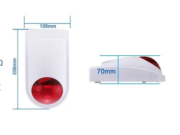 Sirene Exterior para Alarmes Wireless (NOVO)