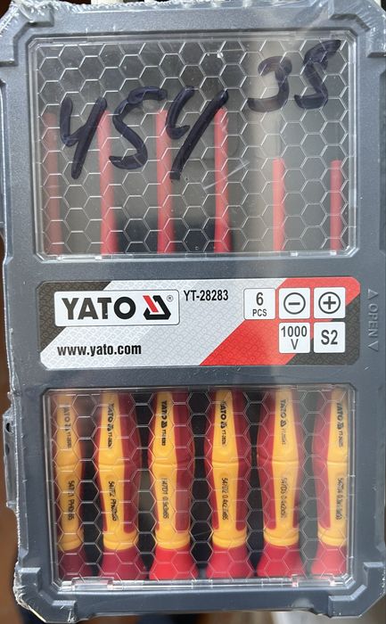 Плоскогубці Ultra 1000V,бокорізи,кабелеріз,YATO