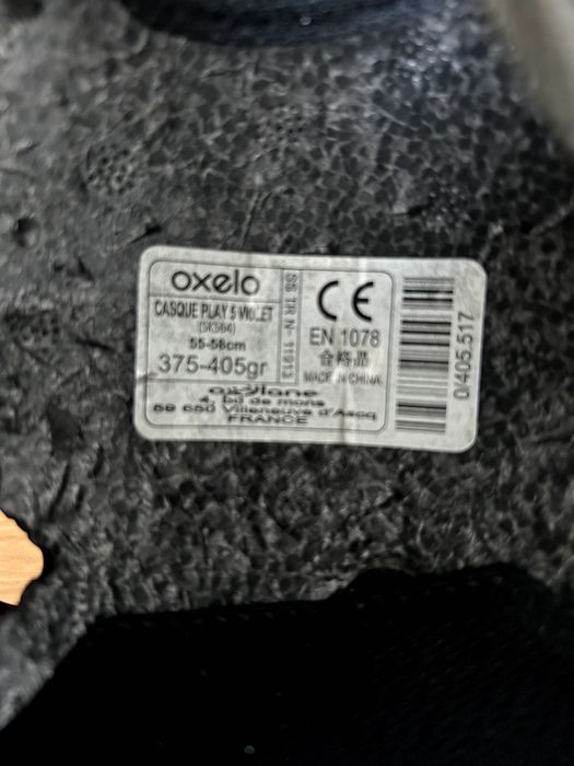 Patins adulto marca OXELO e capacete