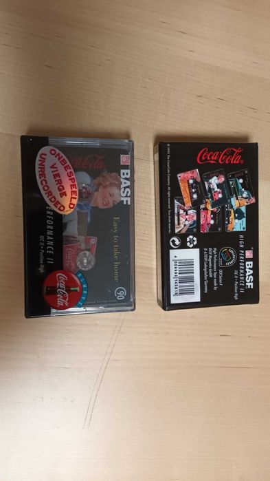 2 cassetes audio BASF novos colecionável