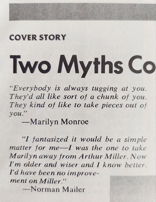 Marilyn Monroe / Norman Mailer TIME