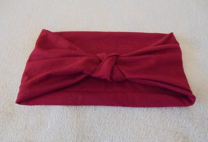 Opaska damska na głowę Bordowa roz. 56 – 59