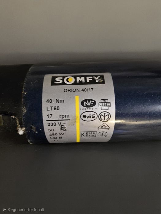 Napęd rurowy Somfy Jupiter/Titan/Orion LT6‌0 NOWE