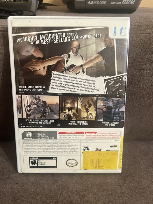 Nintendo Wii Tom Clancy's Splinter Cell: Double Agent