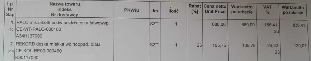 ROCA PALO VITALLE miska WC wisząca RIMLESS z deska wolnoopadającą