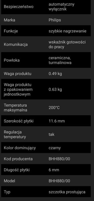 Szczotka prostująca Philips BHH880/00
