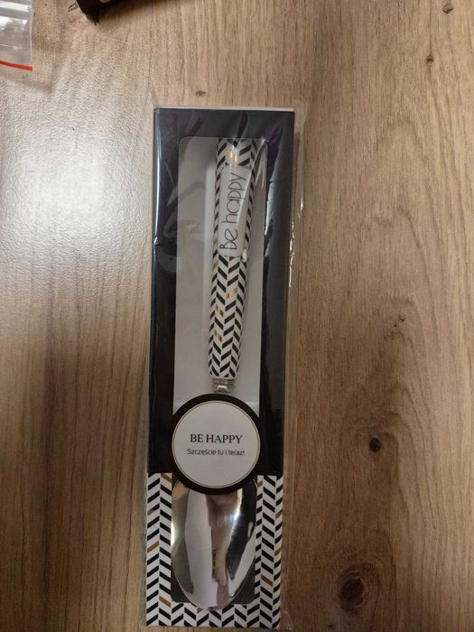 Ozdobna łyżeczka z napisem Be Happy