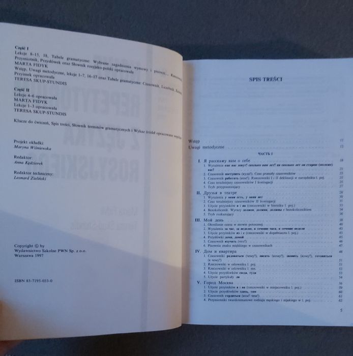 Nowe Repetytorium z języka rosyjskiego Fidyk nauka gramatyka książka