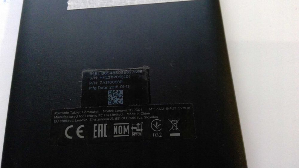 Tablet Lenovo TB-7304L L63