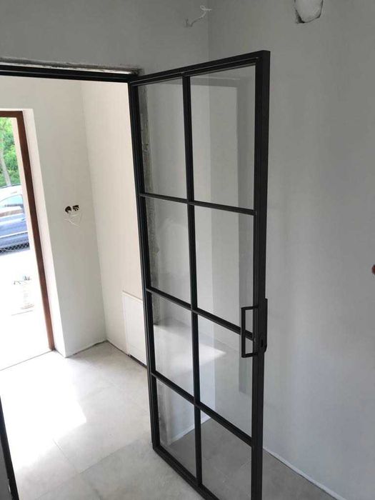 Drzwi LOFT stalowe szklane na wymiar