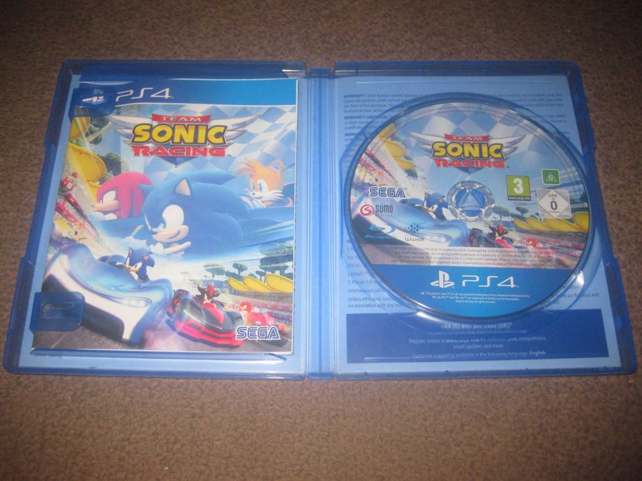 Jogo "Team Sonic Racing" para a Playstation 4/Impecável!