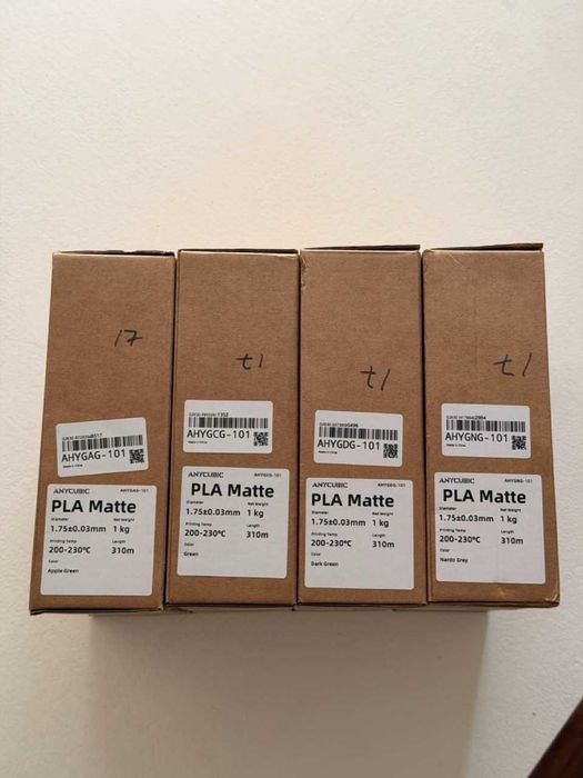 4KG rolos de Filamento PLA Matte Impressao 3D Anycubic