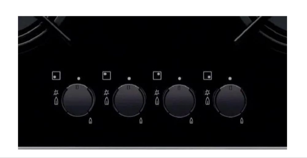 Газова поверхня Electrolux EGT6242NVK, чорне скло, Італія