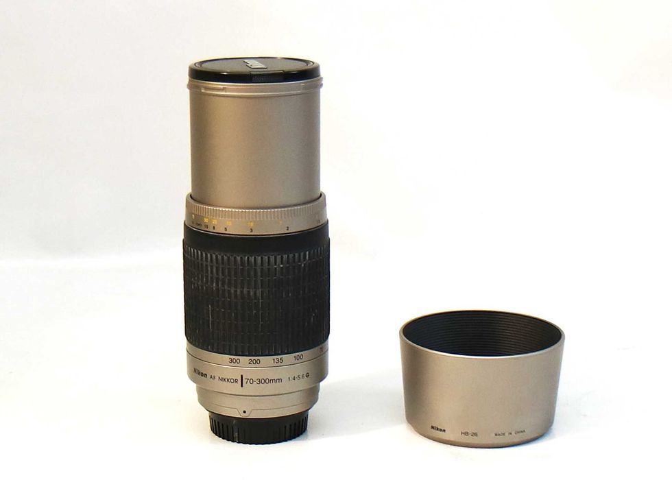 Lente Nikon AF 70-300mm objetiva em boas condições