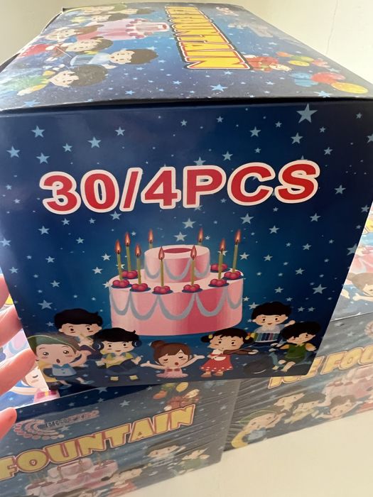 Ice Fountain – Velas Fonte (foguete) para Aniversário (120 unidades)