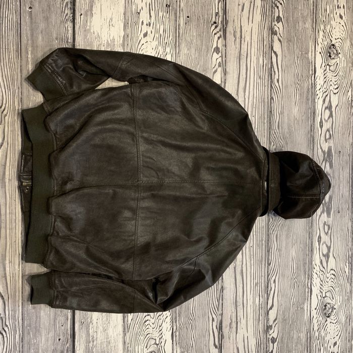 Кожаная куртка Melka Aviator Flight Hooded A2 Bomber Alpha Top Gun