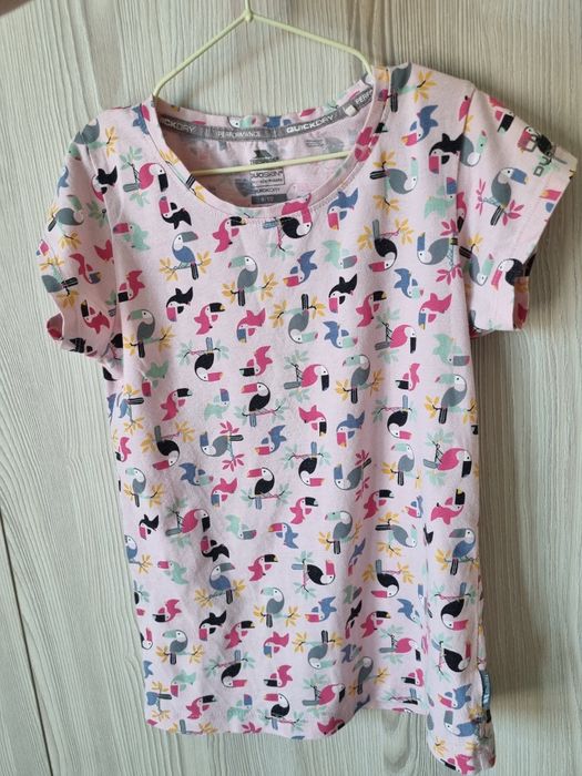 Trespass, koszulka funkcyjna dla dziewczynki, szybkoschnąca,różowa 134