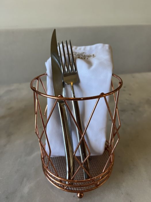 Suportes decorativos em metal cobre – 30 unidades