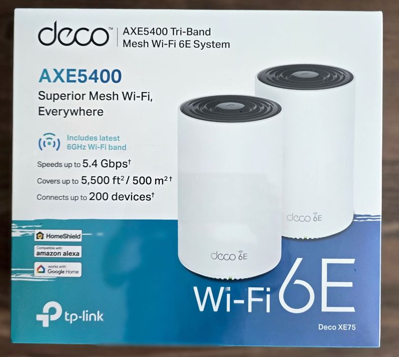 TP-Link Deco WiFi 6E Mesh AXE5400 (2-Pack)64584337154561120