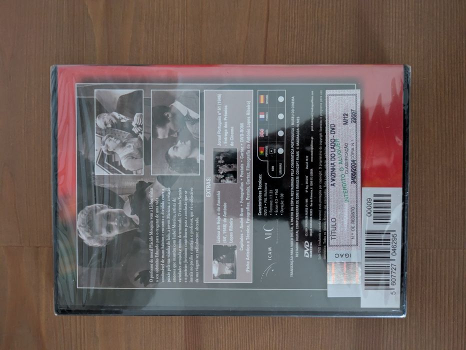 DVD NOVO e SELADO - Coleção Cinema Português " A Vizinha do Lado " 1945