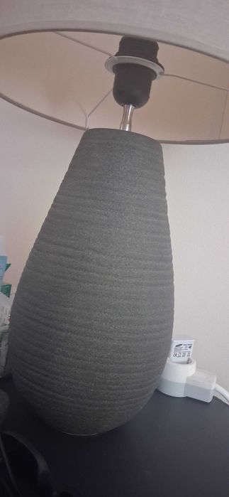 Abajur base ceramica novo