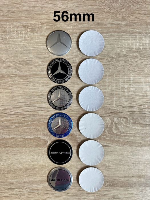Conjunto 4 Centros Jantes Mercedes Benz 56mm 60mm 65mm 68mm 75mm