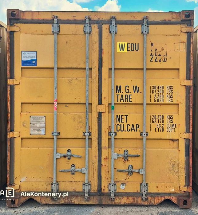 KONTENER MORSKI 20′DV - dostępny od ręki, 6-metrowy, Starogard Gdański