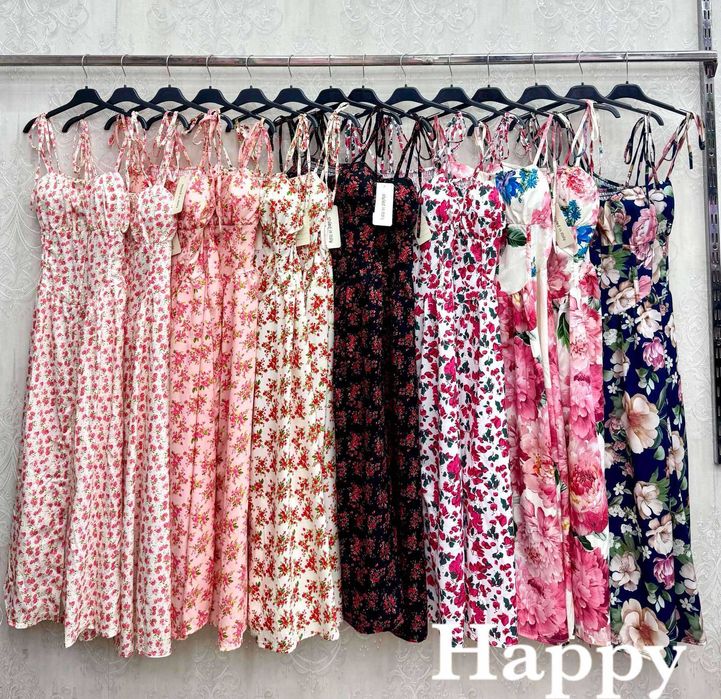 Sukienka wzory,na guziki.midi