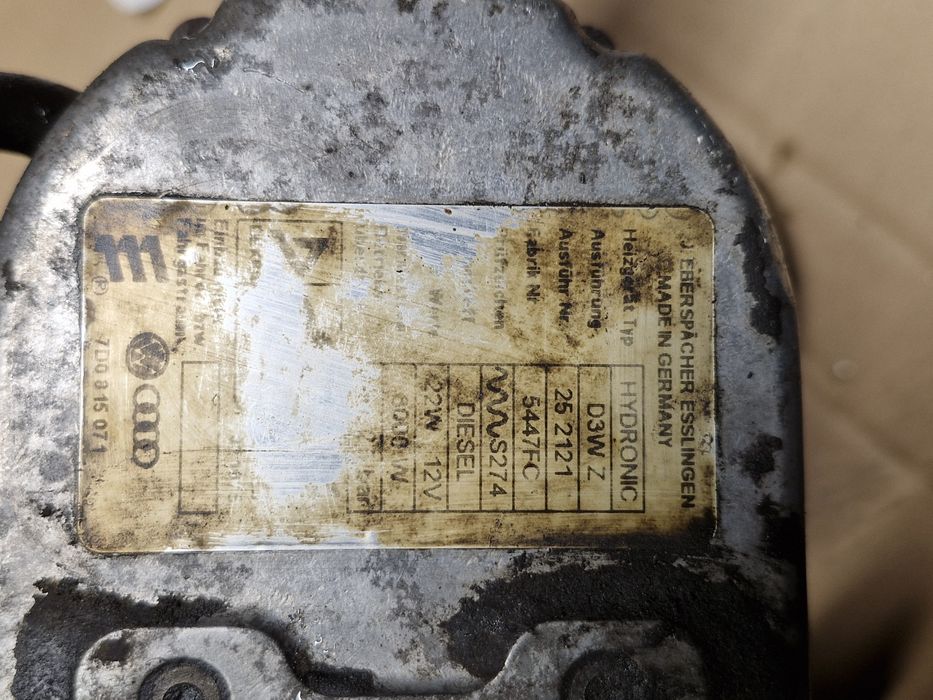 Webasto  ogrzewanie  vw t4