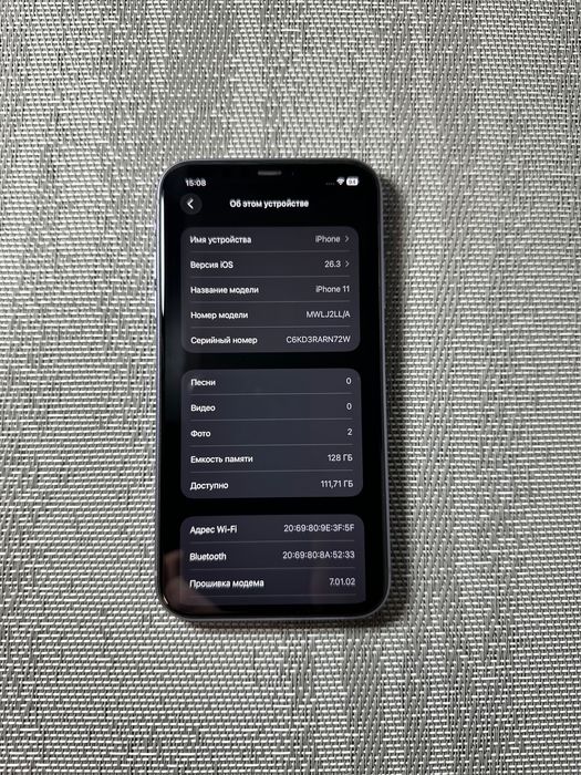 АКБ 100% iPhone 11 128gb Purple фиолетовый в отличном состоянии айфон
