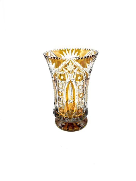 Antique Uranium and Cut Crystal Pitcher