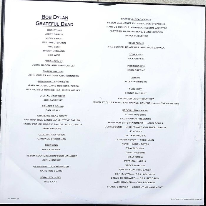 Plyta winylowa Bob Dylan & The Dead* – Dylan & The Dead