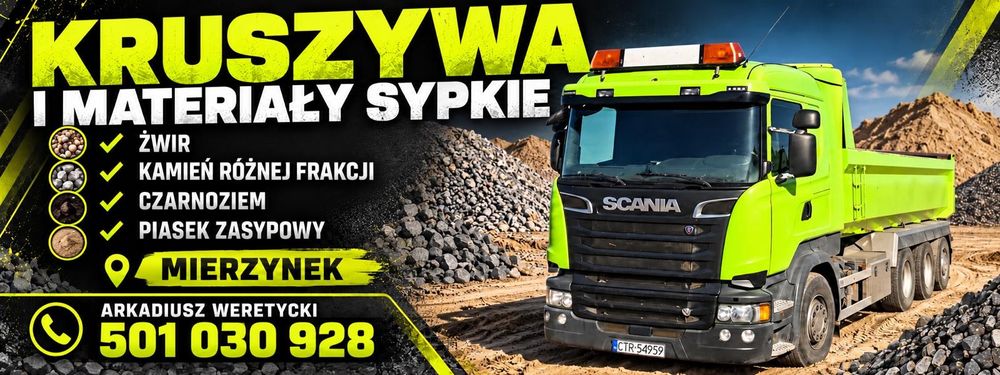 ŻWIR  piasek ziemia