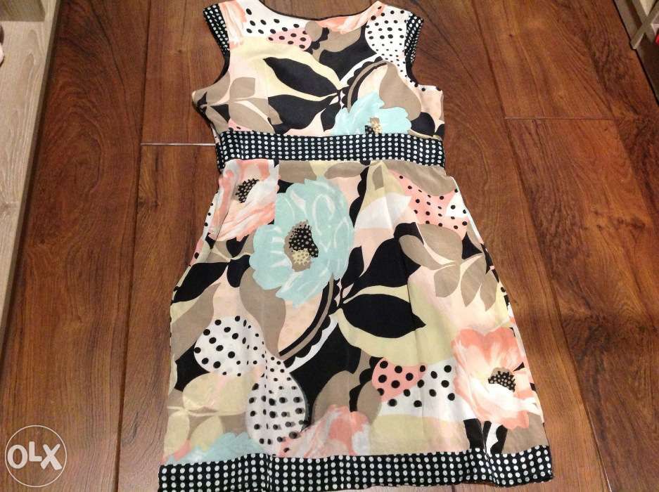 Sukienka mini New Look rozm XS Jedwab 100 % ,
