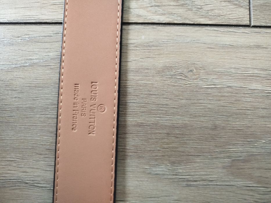 Czarny pasek Louis Vuitton 110cm