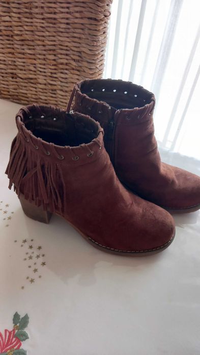 Botas camurça como novas