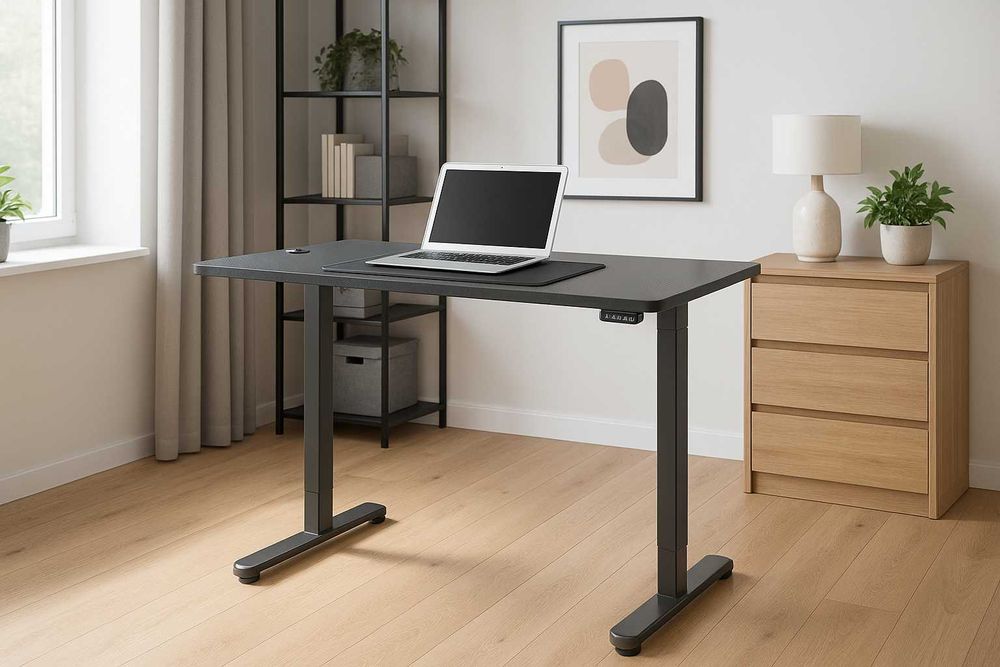 Nowe Biurko Elektryczne Regulowane 120x60 Podnoszone +Mata Gratis