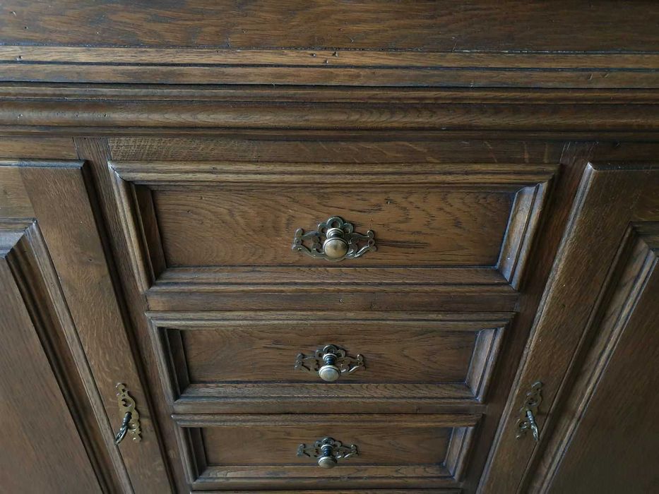 Meble dębowe komoda witryna meble dębowe komplet przecena !!