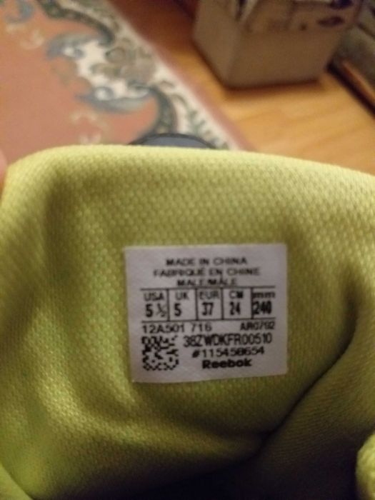 Adidasy Reebok rozmiar 37