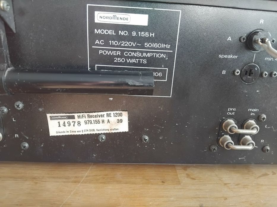 Nordmende Hifi Receiver RE 1200