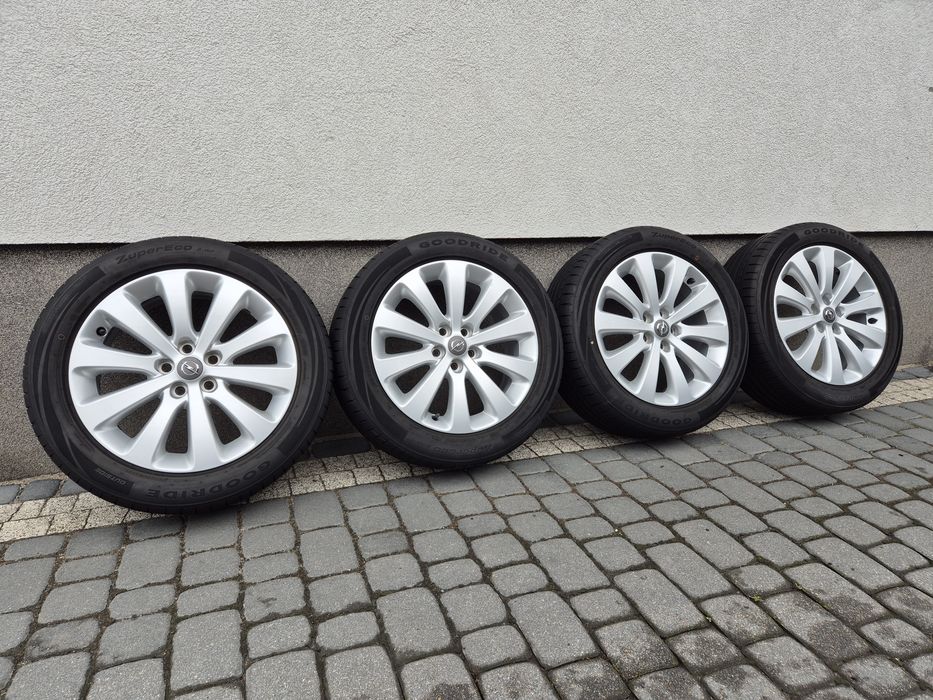 Koła Alufelgi Opel Astra J K R17 5x105 Opony letnie 6mm 21r  ET42 7J  Lato Letnie Felgi Mokka Chevrolet