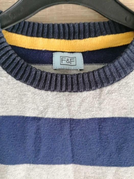 Dzianinowy sweter chłopięcy 6/7 lat 122 cm