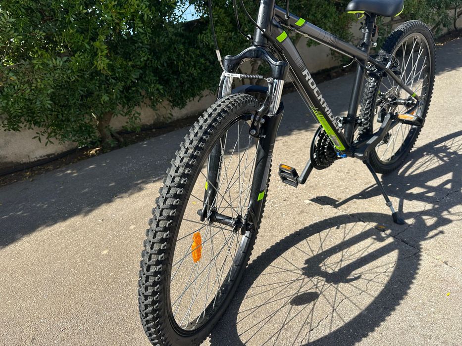 Bicicleta RockRider 8-12 Anos Preta e Verde