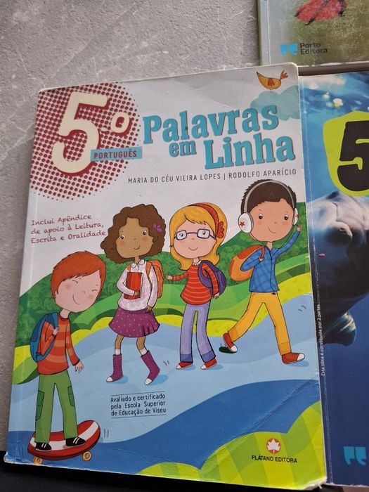 Manual e livro de fichas de Ciências Naturais 5° ano. Manual Português