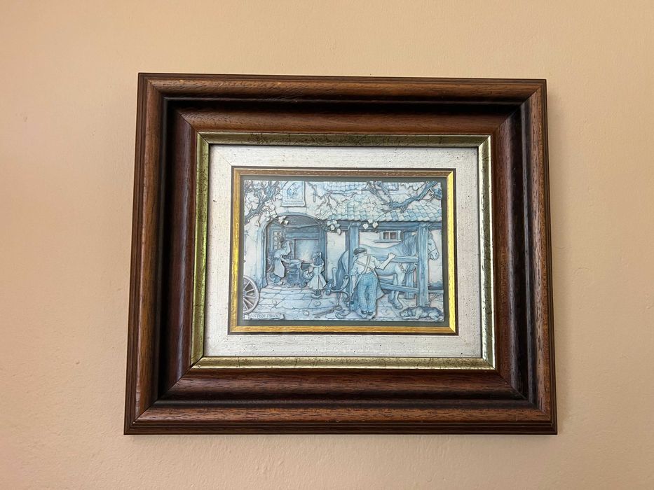 Obraz 3D Anton Pieck – Studio Fotograficzne | Vintage Shadowbox Wieś
